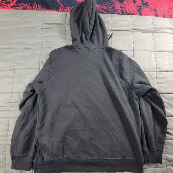 The North Face Mens Large Black Sweatshirt Pullover Hoodie Geo NSE Athletic - Picture 2 of 12